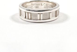 Tiffany & Co. Atlas Silver Silver 925 Band Ring (Pre-Owned)