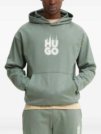 HUGO BOSS Felpa con stampa - Verde