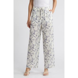 Rails Damani Wide Leg Drawstring Pants in Nautical Chain at Nordstrom Rack, Size Small