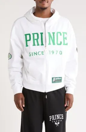 Prince Full Zip Hoodie in White at Nordstrom Rack, Size Medium