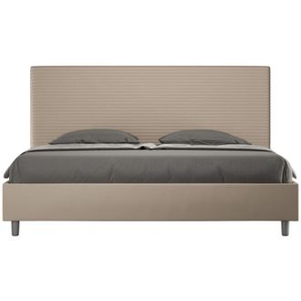 Itamoby Cama Matrimonial Contenedor Doble King Size 180x200 Focus K Color: Beige - Versi&oacute;n: Con Caja De Almacenaje