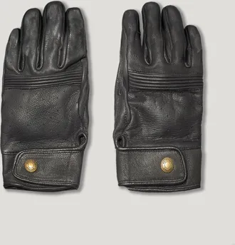 Belstaff Guanti Da Moto Montgomery Uomo Pelle Di Capra Nero 2xl