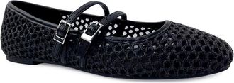 Kenneth Cole Reaction Malibu Crochet Flat in Black Raffia at Nordstrom Rack, Size 9.5