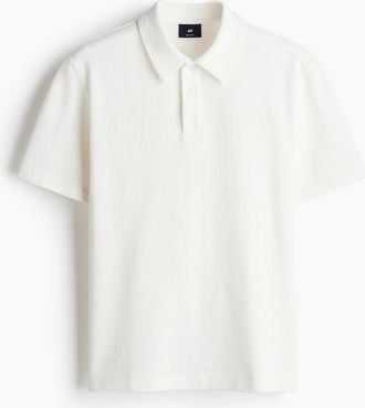 H&M Poloshirt in Regular Fit - White