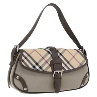 Burberry unisex, Pre-owned, Beige, Maat: ONE Size Leer
