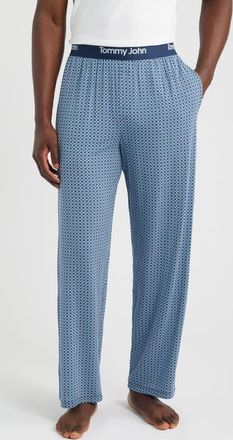 Tommy John Second Skin Pajama Pants in Skyway Gents at Nordstrom, Size Xx-Large
