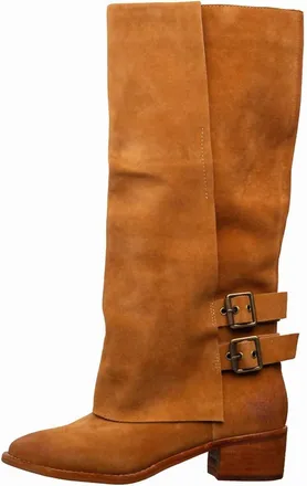 Antelope Womens Tessa Suede Tall Boots In Cognac