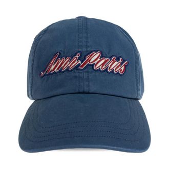 Ami Logo Cap - unisex - Petten - Blauw - ONE Size - Katoen - Accessoires
