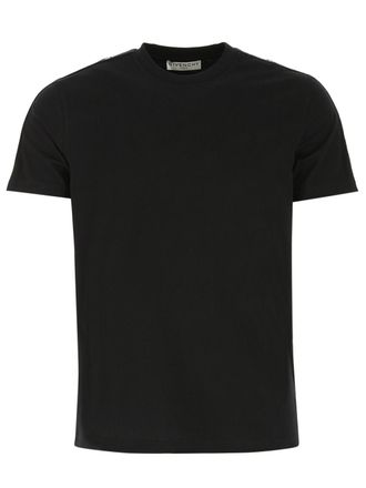Givenchy Mens Refracted Sleeve Logo T-Shirt in Black Cotton - Size 2XL