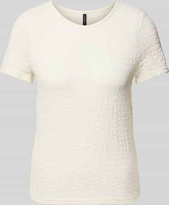 Vero Moda Regular Fit T-Shirt in Crinkle-Optik Modell ELENE in Weiss, Gr&ouml;&szlig;e XS