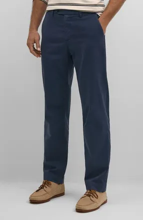 Brooks Brothers Straight Leg Chino Pants in Mood Indigo at Nordstrom, Size 35 X 30