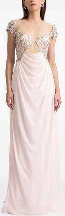 Gemy Maalouf cut-out corset dress - women - Fabric - 6 - Pink