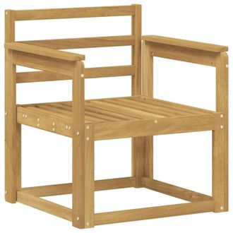 vidaXL Conjunto De Sof&aacute;s De Exterior Madera De Acacia S&oacute;lida Blanco Vidaxl