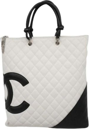 Chanel Pre-owned Tote Bags, female, White, Size: ONE SIZE Pre-owned Vintage Tote Bag