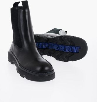 Burberry Leather Chelsea Boots With Chunky Sole size 41
