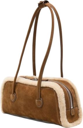 Marge Sherwood Soft Boston EW Tas - Dames - Schoudertassen - Bruin - ONE Size - Leer - Tassen