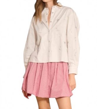 Hunter Bell Hudson Long Sleeve Shirt In White
