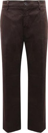 Mason's New York Straight Bruine Broek - Dames - Chinos - Bruin - XL - Broeken