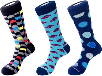 Unsimply Stitched 3-Pack Mens Crew Socks