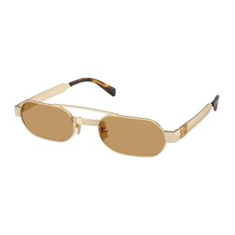 Miu Miu B52S Zonnebril - Dames - Accessoires - Geel - Maat: 52 MM