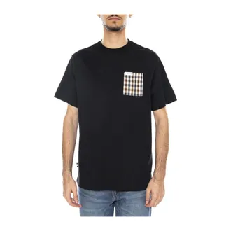 Aquascutum Uomo, Top, Nero, S, new