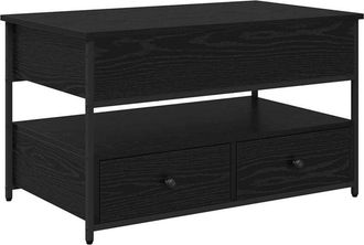 vidaXL Mesa De Caf&eacute; Roble Negro 85 X 50 X 50 Cm Madera De Ingenier&iacute;a Vidaxl