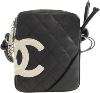 Chanel Pre-owned Cross Body Bags, female, Black, Size: ONE SIZE Pre-owned Vintage Shoulder Bag
