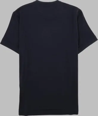 Giorgio Armani Viscose Crew-Neck T-Shirt - Blue