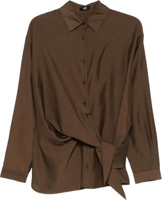 Eleh Blouse met strikdetail - Bruin