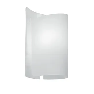 Netlighting Imagine Curved Glass Wall Light White E27