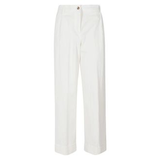 Kiltie Rechte broek - Dames - Broeken - Wit - Maat: 2XS Katoen