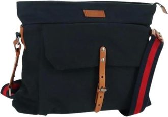 Gucci Pre-owned Cross Body Bags, female, Blue, Size: ONE SIZE Pre-owned Vintage Shoulder Bag