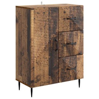 vidaXL Aparador Con Caj&oacute;n Madera Envejecida 66 X 34,5 X 89,5 Cm Vidaxl