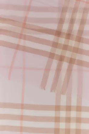 Burberry Womens Giant Scarf Pink Wool