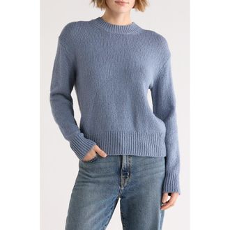 Vince Rib Drop Shoulder Crewneck Sweater in Lake at Nordstrom Rack, Size X-Small