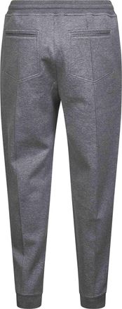 Brunello Cucinelli Mens Jogger Trousers Double Fleece Grey Cotton