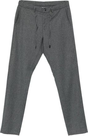 Canali Pantaloni in lana con coulisse - Grigio