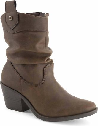 Andrea Womens Low Boot In Dark Brown