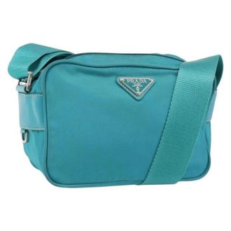 Prada Pre-owned Vintage Cross Body Bag - Dames - Pre-owned - Blauw - Maat: ONE Size Nylon
