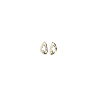 Self Portrait Kristallen Ovale Oorbellen - Dames - Oorbellen - Geel - ONE Size - Accessoires