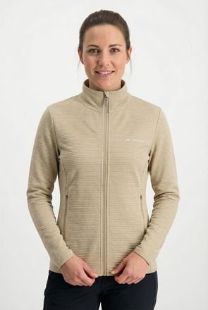 Vaude Fleecejacke VAUDE SE WO SAFIEN FLEECE JACKE, Damen, Gr. 36, linen, Obermaterial: 100% Polyester, Jacken Fleecejacke, sportlicher Stil, vielseitig eins