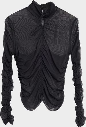 Favorite Daughter The Love Language Ruched Mesh Top