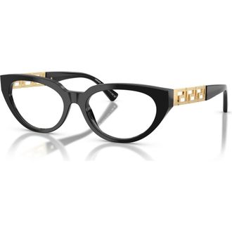 Versace 52mm Cat Eye optical glasses in Black at Nordstrom