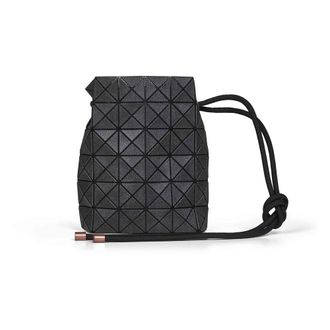 Issey Miyake Mesh-Effect Drawstring Crossbody Bag - female - Issey Miyake - Cross Body Bags - Black - ONE SIZE - Bags