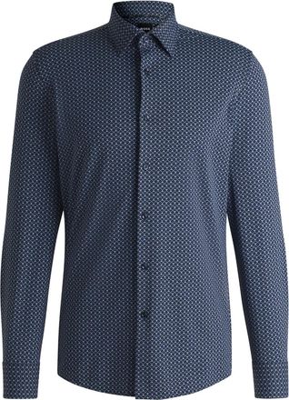 BOSS Camicia a fantasia - Blu