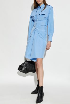 Alexander McQueen Shirt Dress, Womens, Blue