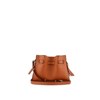Pourchet Tassen, Dames, Oranje, ONE Size, Leer, Blossom Kleine Schoudertas