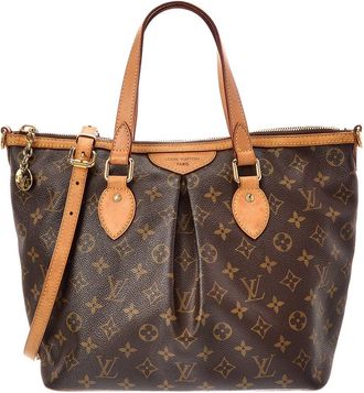 Louis Vuitton Brown Monogram Canvas Palermo Pm (Authentic Pre-Loved)
