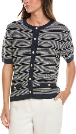 St. John Wool-Blend Cardigan