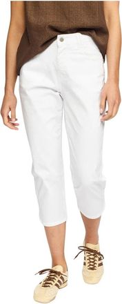 2-Biz Cropped Broeken - Dames - Vrijetijds broeken - Wit - M - Leer - Broeken